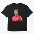 Ronaldo @AmazinProDesign Oversized T-Shirt Capture Stadium Memories from FIFA World Cup 2026 USA Canada Mexico Spirit, with Portugal, Spain and Germany, CR7 and Messi, Sports Nostalgia, International Competition, Famous Players and Unforgettable