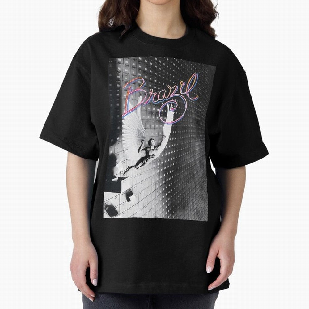 Brazil Oversized T-Shirt Feel the Heartbeat of Global Football Passion for FIFA World Cup 2026 Group Stage, Capturing Neymar, Haaland and Cristiano Ronaldo, England, Sports Nostalgia, International Competition, Famous Players and Unforgettable