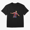 Legends of The Beautiful Game Cartoon Collection Legends Romario Cartoon Artwork162 Oversized T-Shirt Celebrate Classic Football Spirit in Global Football Passion for FIFA World Cup 2026, Celebrating Mbappe and Neymar, Spain and Netherlands, Match