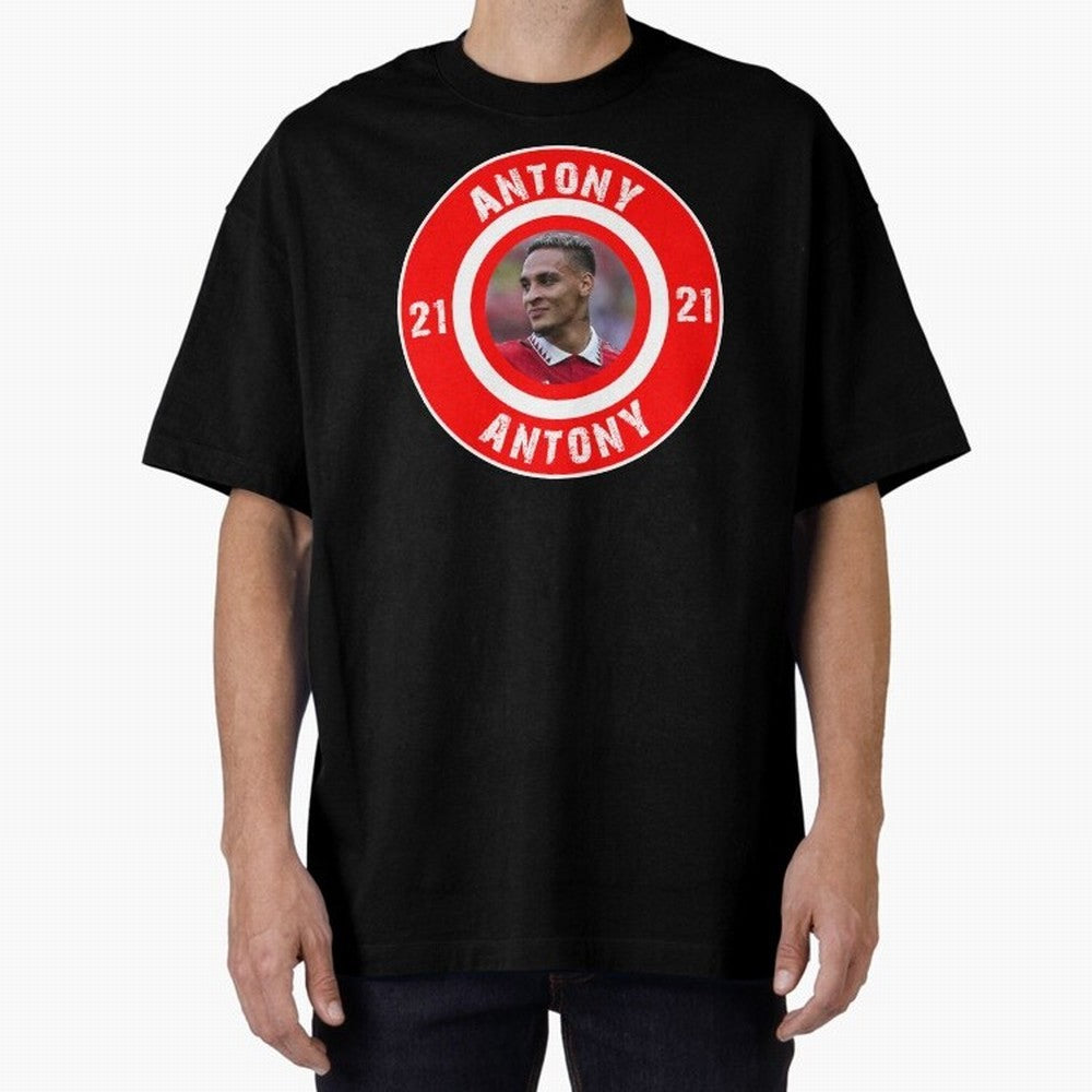 Antony Oversized T-Shirt Feel FIFA World Cup 2026 for Fans of Haaland and Mbappe and England, France and Netherlands, Bringing Match Day Excitement, Supporter Culture, Golden Goals and Global Football Passion; Ideal for Passionate Fans Who Love