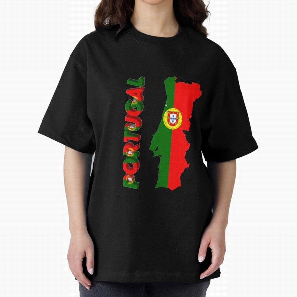 Portugal, a dream country... with Bethlehem its most visited attraction. Oversized T-Shirt Carry Global Football Passion for FIFA World Cup 2026, Celebrating CR7 and Messi, France and Portugal, Vintage Soccer Flavor, Modern Football Stars, National