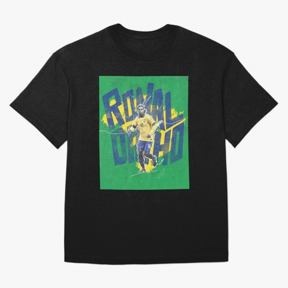 Wallpaper Ronaldinho Art Oversized T-Shirt Show Your Tournament Heart for Global Football Passion for FIFA World Cup 2026 USA Canada Mexico, Inspired by CR7 and Messi, England and Germany, Game Day Rituals, Football Legends, Country Pride and the