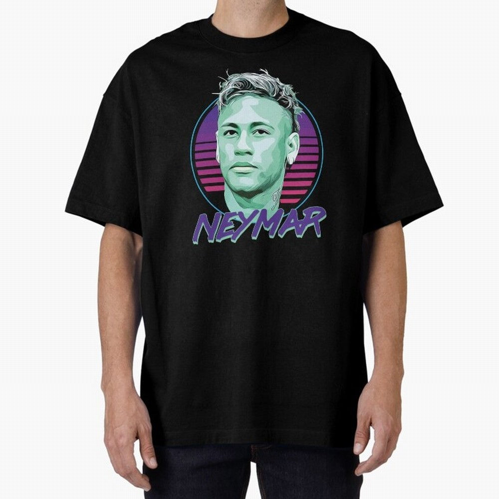 Neymar JR Oversized T-Shirt Feel the Heartbeat of Match Day Hype around FIFA World Cup 2026, Haaland, Germany, Game Day Rituals, Football Legends, Country Pride and the Road to the Final; Great for Supporters Who Love Legendary Players, National