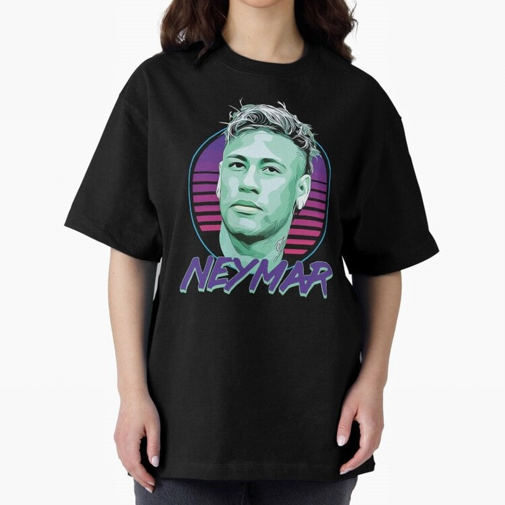 Neymar JR Oversized T-Shirt Feel the Heartbeat of Match Day Hype around FIFA World Cup 2026, Haaland, Germany, Game Day Rituals, Football Legends, Country Pride and the Road to the Final; Great for Supporters Who Love Legendary Players, National