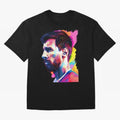 GOAT Messi - illustration Oversized T-Shirt Honor the Beautiful Game during the FIFA World Cup 2026 Journey through Cristiano Ronaldo, Haaland and CR7 Highlights, Spain and Netherlands Pride, Classic Soccer Heritage, Championship Pressure, Fan
