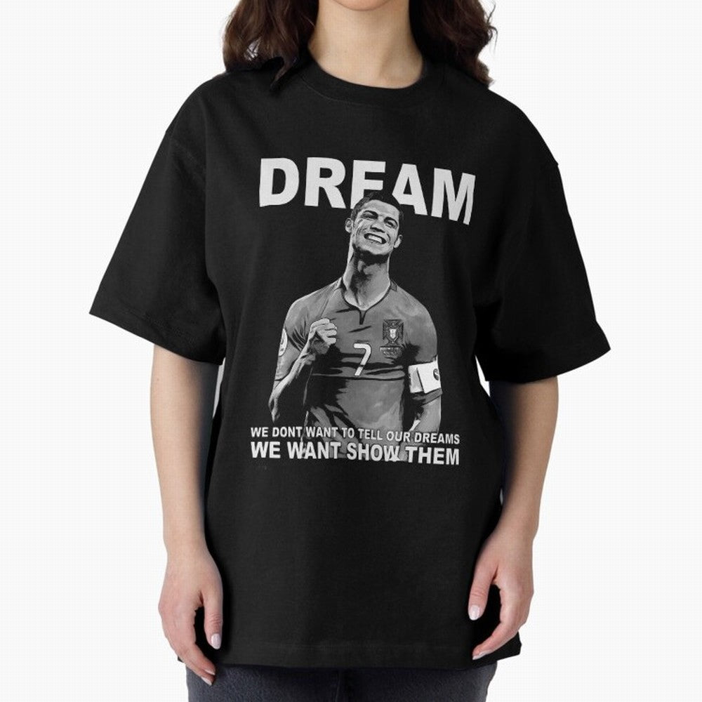 christiano ronaldo Oversized T-Shirt Support Your Favorite Stars during FIFA World Cup 2026 Spirit, Highlighting Argentina and Brazil, Cristiano Ronaldo, Supporter Pride, Iconic Celebrations, Legendary Names and Global Match Day Energy; Great for