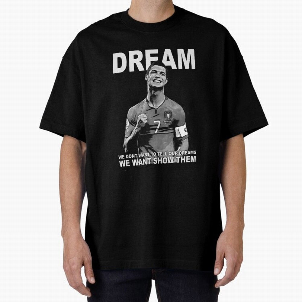 christiano ronaldo Oversized T-Shirt Support Your Favorite Stars during FIFA World Cup 2026 Spirit, Highlighting Argentina and Brazil, Cristiano Ronaldo, Supporter Pride, Iconic Celebrations, Legendary Names and Global Match Day Energy; Great for