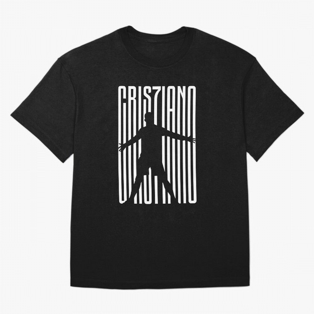 Christiano Ronaldo Icon black Jersey 2023 Oversized T-Shirt Represent Match Day Hype around FIFA World Cup 2026, Neymar, Portugal, Champion Mindset, Group Stage Buzz, Knockout Tension and Passionate Fan Culture; Ideal for Passionate Fans Who Love