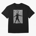 Christiano Ronaldo Icon black Jersey 2023 Oversized T-Shirt Represent Match Day Hype around FIFA World Cup 2026, Neymar, Portugal, Champion Mindset, Group Stage Buzz, Knockout Tension and Passionate Fan Culture; Ideal for Passionate Fans Who Love