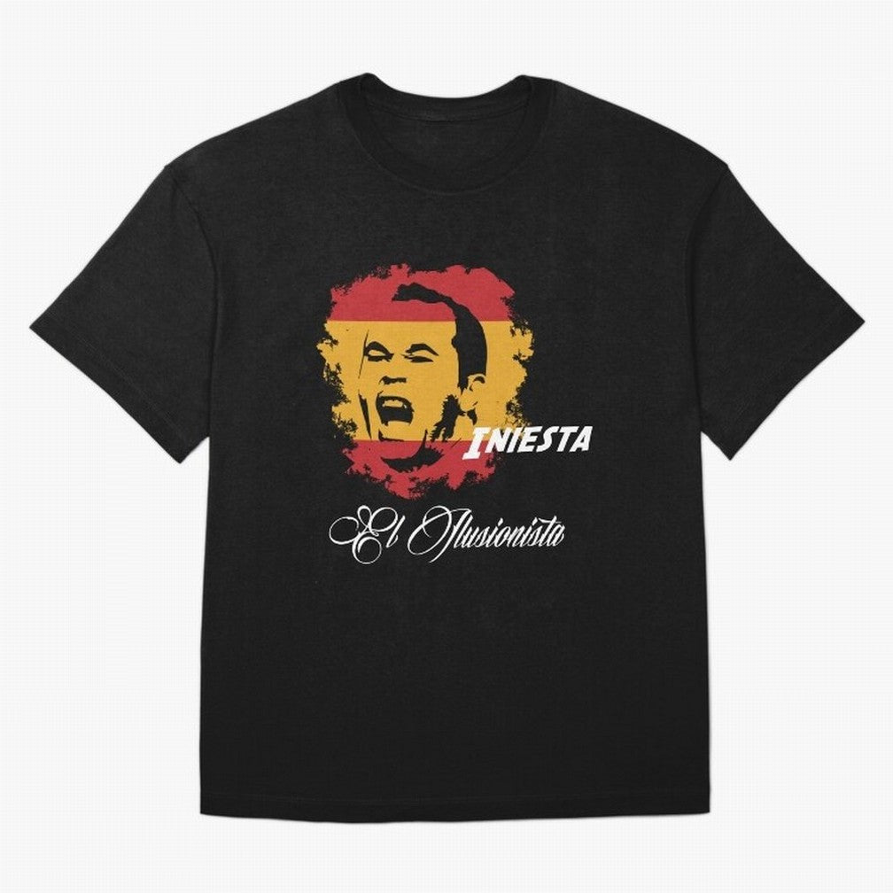 Spain Andres Iniesta Football World Cup 2014 Oversized T-Shirt Embrace Match Day Hype around FIFA World Cup 2026 USA Canada Mexico, Mbappe, England, France and Netherlands, Sports Nostalgia, International Competition, Famous Players and