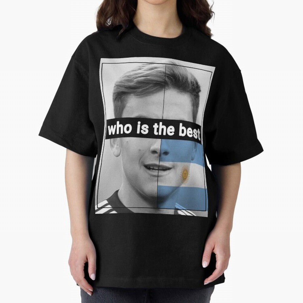 dybala Oversized T-Shirt Show Match Day Excitement for the FIFA World Cup 2026 USA Canada Mexico Journey through Haaland and Mbappe Highlights, France Pride, Championship Spirit, Famous Goals, Roaring Crowds and International Football Unity;