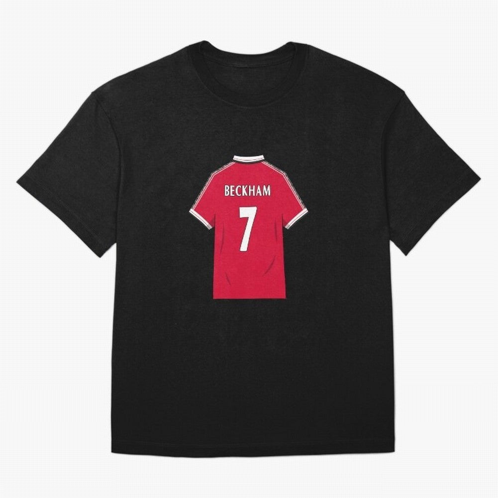 David Beckham 1999 Jersey Oversized T-Shirt Show Your Love for FIFA World Cup 2026 for Fans of Haaland and Mbappe and Portugal, Bringing Stadium Memories, Football Loyalty, International Chants and Championship Tradition; Ideal for Football Dads,