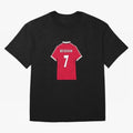 David Beckham 1999 Jersey Oversized T-Shirt Show Your Love for FIFA World Cup 2026 for Fans of Haaland and Mbappe and Portugal, Bringing Stadium Memories, Football Loyalty, International Chants and Championship Tradition; Ideal for Football Dads,