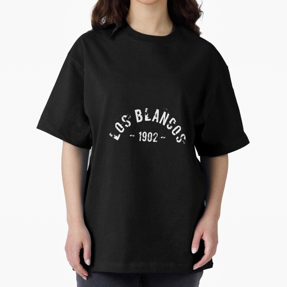 Los Blancos 1902 Oversized T-Shirt Discover the FIFA World Cup 2026 Journey through Messi, Neymar and Mbappe Highlights, England, France and Netherlands Pride, Champion Mindset, Group Stage Buzz, Knockout Tension and Passionate Fan Culture; Great