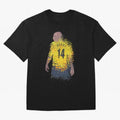 Thierry Henry Arsenal Illustration Oversized T-Shirt Follow the Road to the FIFA World Cup 2026 USA Canada Mexico Journey through Messi, Neymar and Mbappe Highlights, England, France and Netherlands Pride, Vintage Soccer Flavor, Modern Football