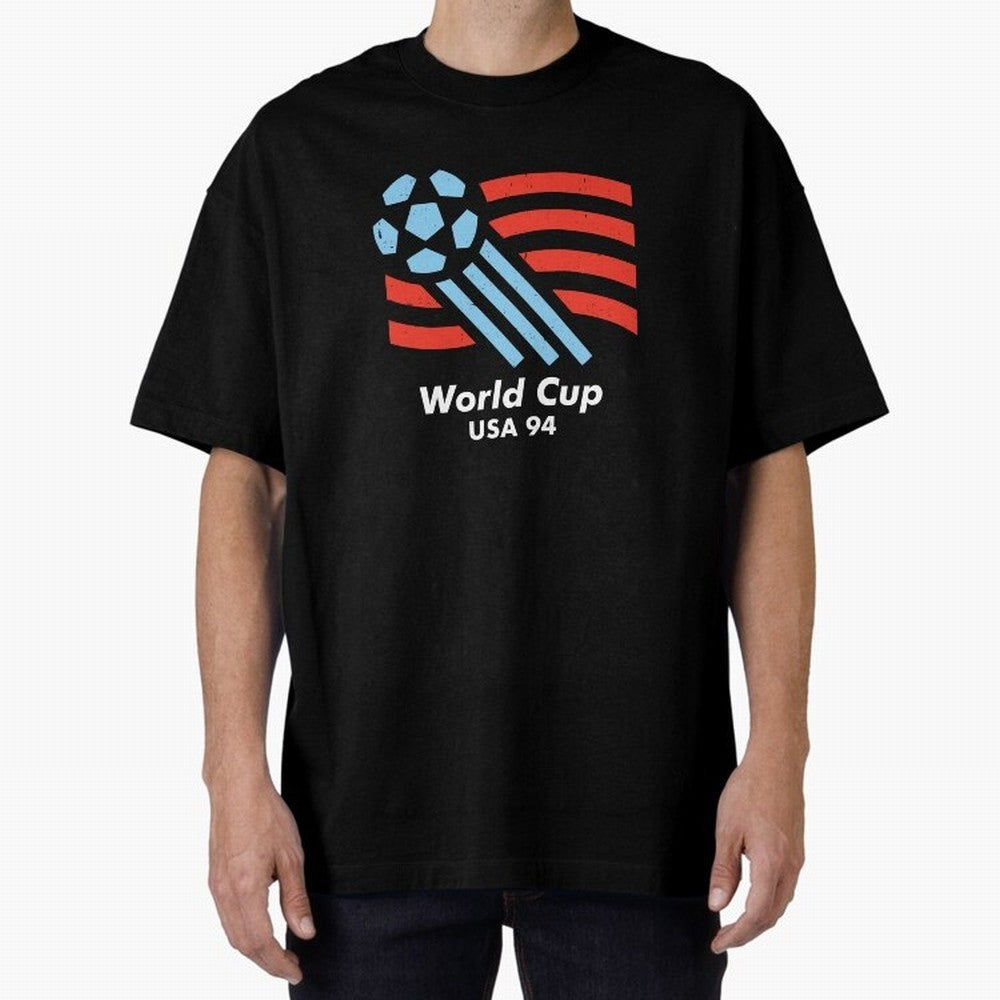 World Cup USA 94 Oversized T-Shirt Show Support during the FIFA World Cup 2026 Group Stage Journey through Messi and Cristiano Ronaldo Highlights, Brazil Pride, Match Day Excitement, Supporter Culture, Golden Goals and Global Football Passion;