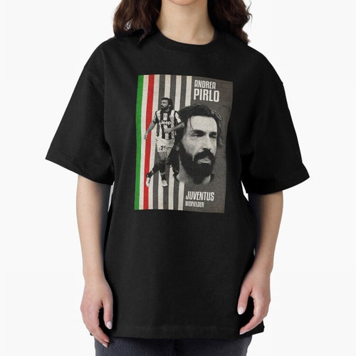 andrea pirlo juventus midfielder Oversized T-Shirt Honor FIFA World Cup 2026 for Fans of CR7 and Portugal, Spain and Germany, Bringing Worldwide Fan Energy, Dramatic Goals, Stadium Lights and Championship Celebrations; Created for Match Day