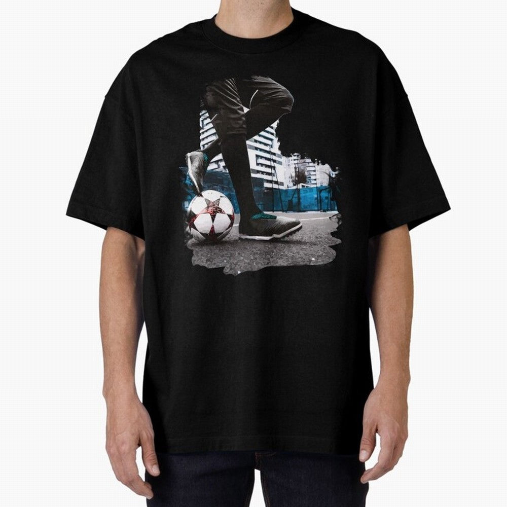 Street Soccer in my Hood Oversized T-Shirt Join Supporters Worldwide for FIFA World Cup 2026 Built around Neymar, Haaland and Cristiano Ronaldo, Argentina Energy, Retro Football Energy, Iconic Rivalries, Trophy Chase Drama and Stadium Atmosphere;