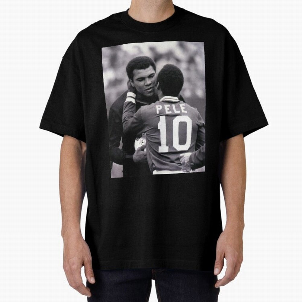 The Boxing Legend Meet The Football Legend Poster Oversized T-Shirt Bring Match Day Fire to FIFA World Cup 2026 Group Stage Spirit, Featuring Argentina and Brazil, Mbappe, Match Day Excitement, Supporter Culture, Golden Goals and Global Football