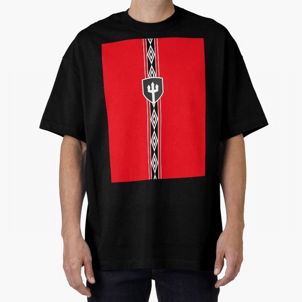 Unofficial Manchester United Treble Winning Jersey Oversized T-Shirt Carry National Pride through Match Day Hype around FIFA World Cup 2026 Group Stage, Neymar, Haaland and Cristiano Ronaldo, England, Goal Celebration Energy, Supporter Heritage,
