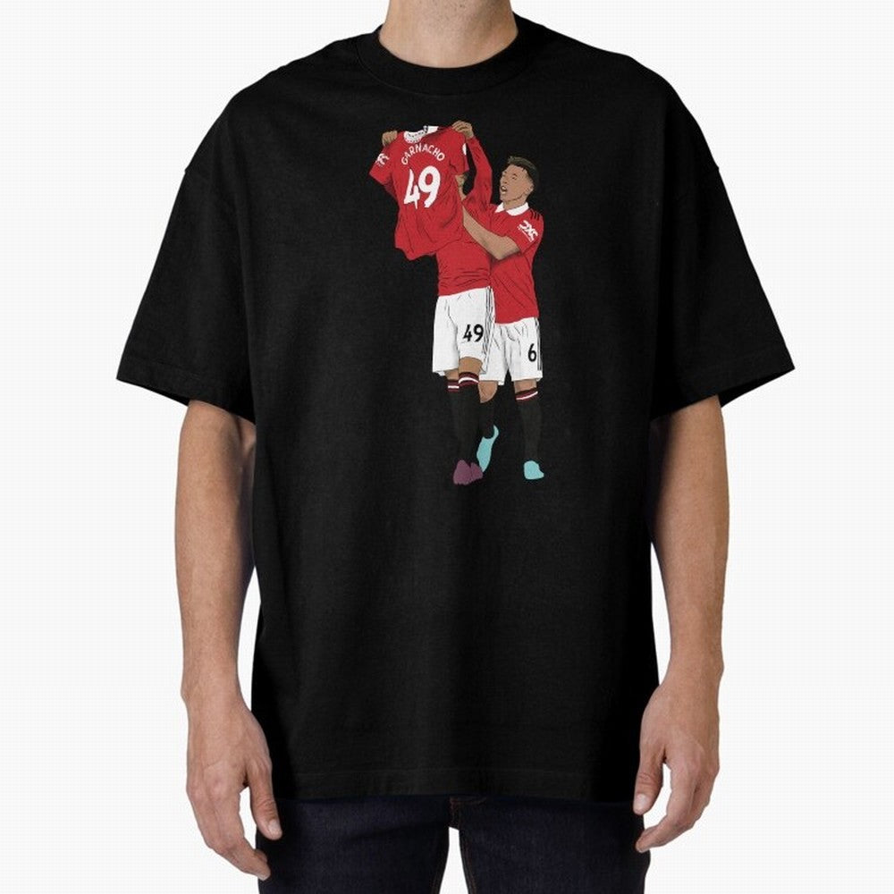 Alejandro Garnacho Goal Celebration Oversized T-Shirt Bring Global Tournament Vibes to Match Day Hype around FIFA World Cup 2026 Group Stage, CR7 and Messi, England, Football Festival Excitement, Trophy Ambitions, Country Rivalries and Star Player