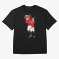 Alejandro Garnacho Goal Celebration Oversized T-Shirt Bring Global Tournament Vibes to Match Day Hype around FIFA World Cup 2026 Group Stage, CR7 and Messi, England, Football Festival Excitement, Trophy Ambitions, Country Rivalries and Star Player