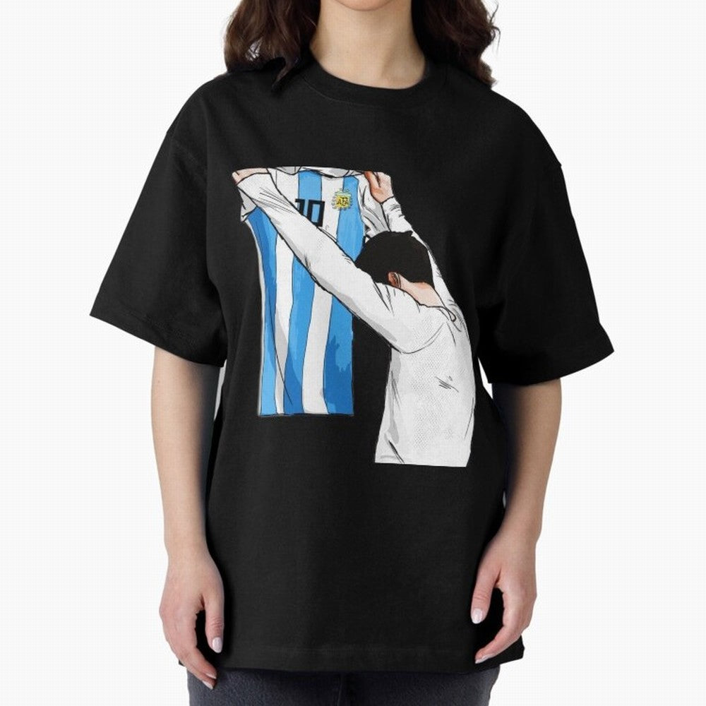 Lionel Messi holding his shirt, Argentina copa america Classic T-Shirt Turn Football Passion into FIFA World Cup 2026 Group Stage Spirit, Filled with Spain, Messi, Champion Mindset, Group Stage Buzz, Knockout Tension and Passionate Fan Culture;