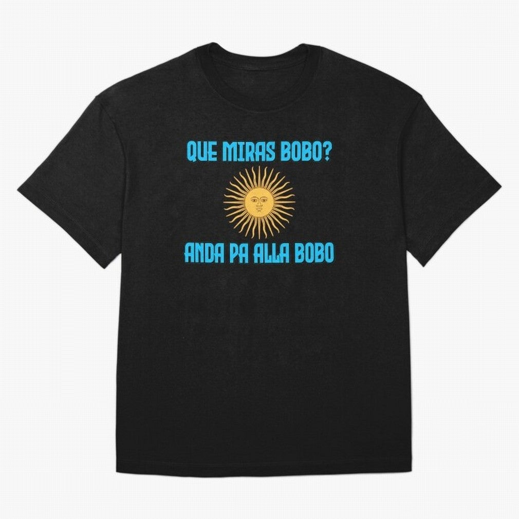 Que Miras Bobo Messi Argentina Flag Classic T-Shirt Enjoy the Biggest Football Party of FIFA World Cup 2026 Celebrating Haaland and Mbappe, Portugal Energy, Football Festival Excitement, Trophy Ambitions, Country Rivalries and Star Player Buzz;