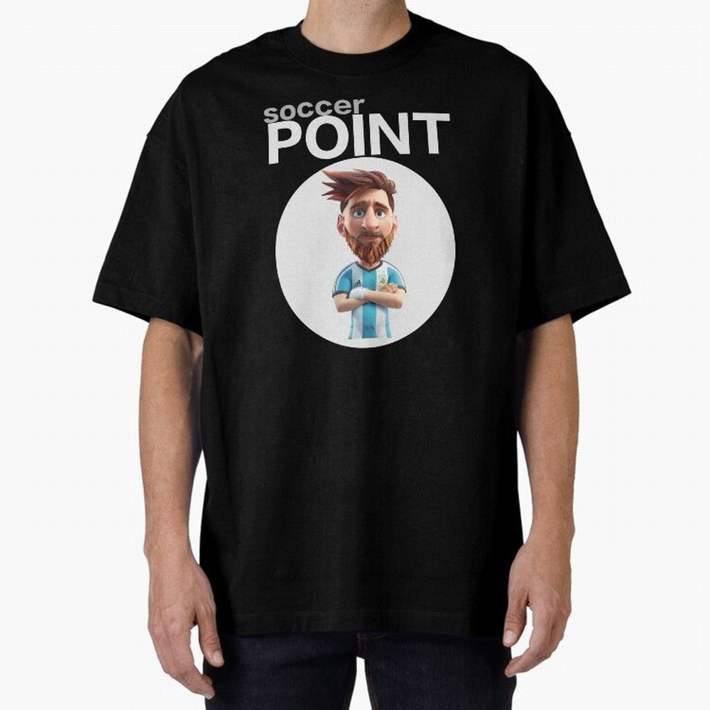 soccer POINT Oversized T-Shirt Turn Every Weekend Toward the FIFA World Cup 2026 Journey through CR7 Highlights, Spain and Netherlands Pride, Tournament Hype, Historic Matchups, Family Viewing Parties and Global Sports Pride; Created for Match Day