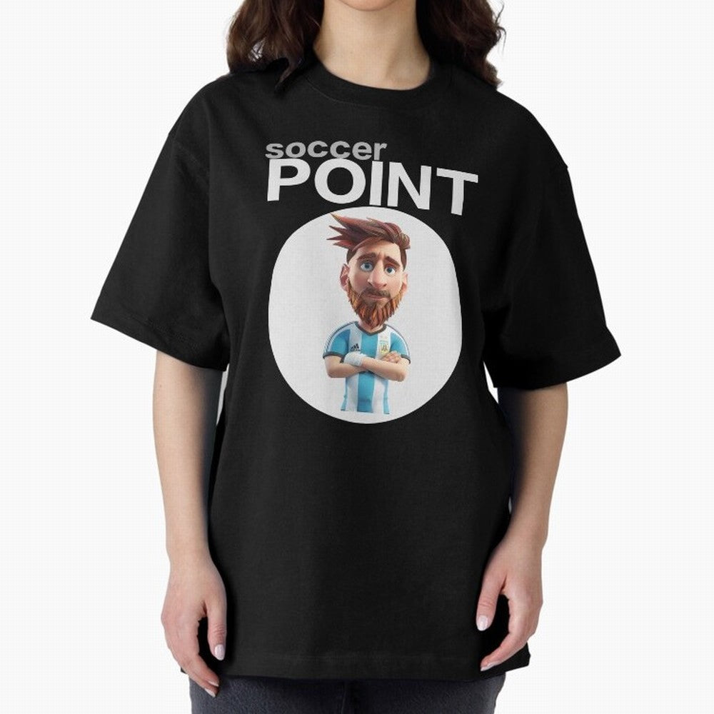 soccer POINT Oversized T-Shirt Turn Every Weekend Toward the FIFA World Cup 2026 Journey through CR7 Highlights, Spain and Netherlands Pride, Tournament Hype, Historic Matchups, Family Viewing Parties and Global Sports Pride; Created for Match Day