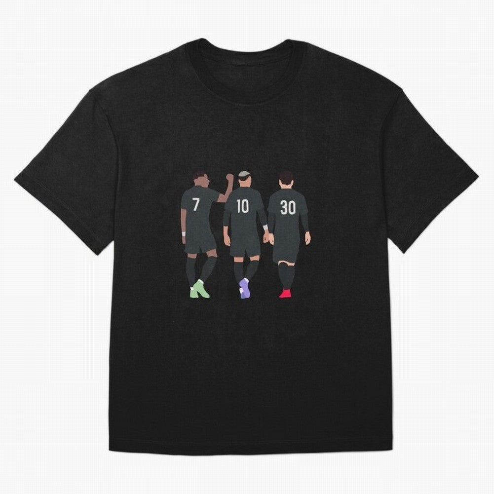 Messi Neymar France Football Players Trio MMN Classic T-Shirt Show Support during FIFA World Cup 2026 USA Canada Mexico for Fans of Haaland and Germany, Bringing Football Festival Excitement, Trophy Ambitions, Country Rivalries and Star Player