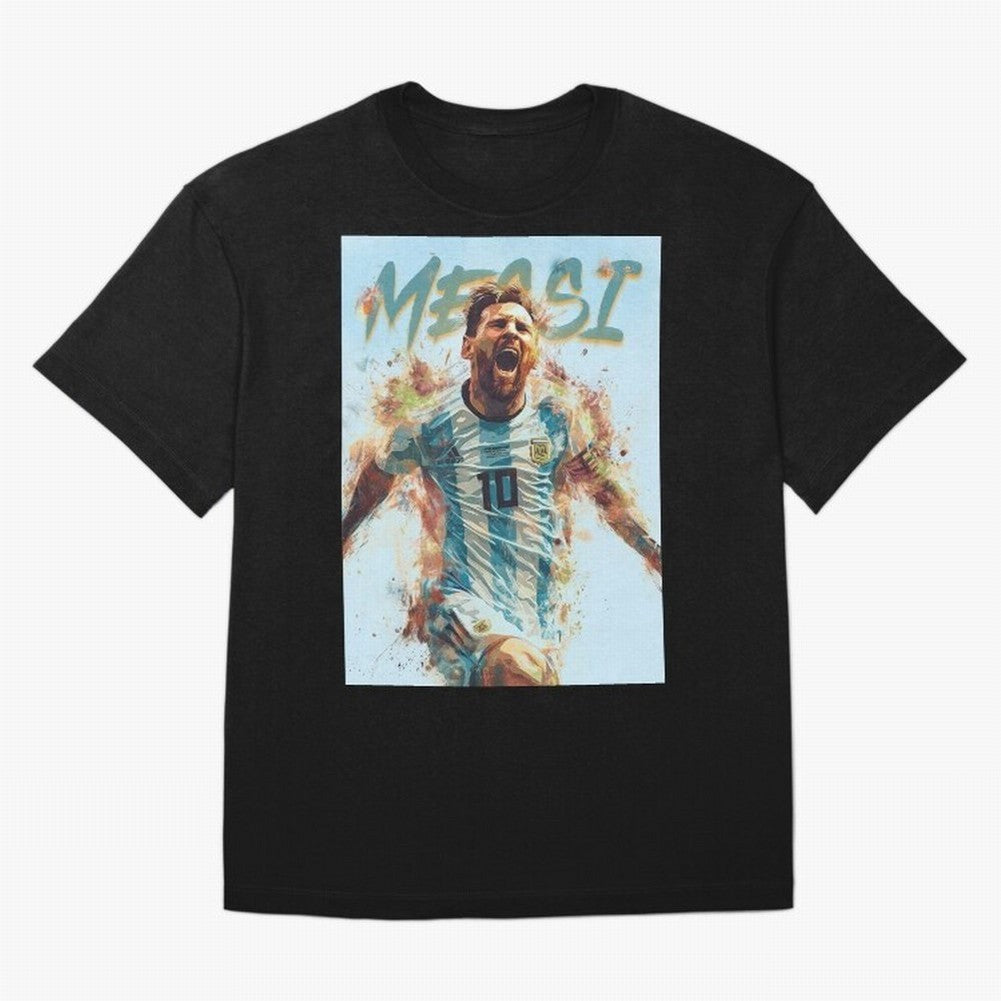 The Messiah Oversized T-Shirt Feel the Roar of FIFA World Cup 2026 Group Stage Spirit, Inspired by Spain, Mbappe and Neymar, Football Passion, Legendary Performances, Festival Vibes and Supporter Community; Built for Supporters Chasing Trophy