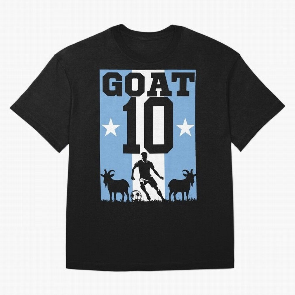 The Goat 10 Argentina World Cup 2026 Classic T-Shirt Support Iconic Players in FIFA World Cup 2026 Connected to Haaland, Spain Energy, Fan Favorite Moments, National Team Passion, Big Match Drama and Soccer History; Ideal for Fans Who Follow Messi,