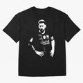 Black and white football player Classic T-Shirt Represent Match Day Hype around FIFA World Cup 2026 USA Canada Mexico, CR7 and Messi, Germany, Tournament Hype, Historic Matchups, Family Viewing Parties and Global Sports Pride; Great for Supporters