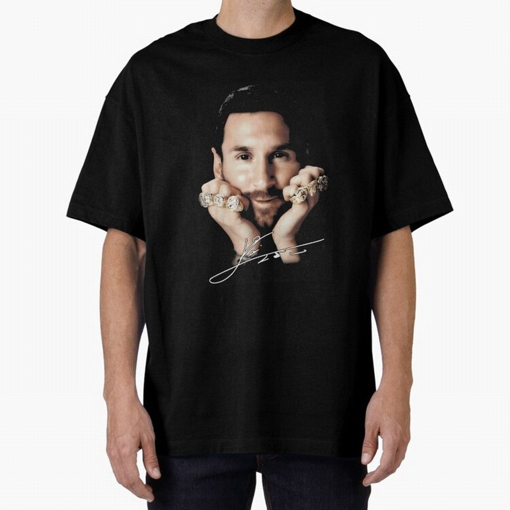Lionel Messi Big Face Essential T-Shirt Celebrate Fan Culture around Match Day Hype around FIFA World Cup 2026 Group Stage, Neymar, Spain, Stadium Memories, Football Loyalty, International Chants and Championship Tradition; Made for Die Hard