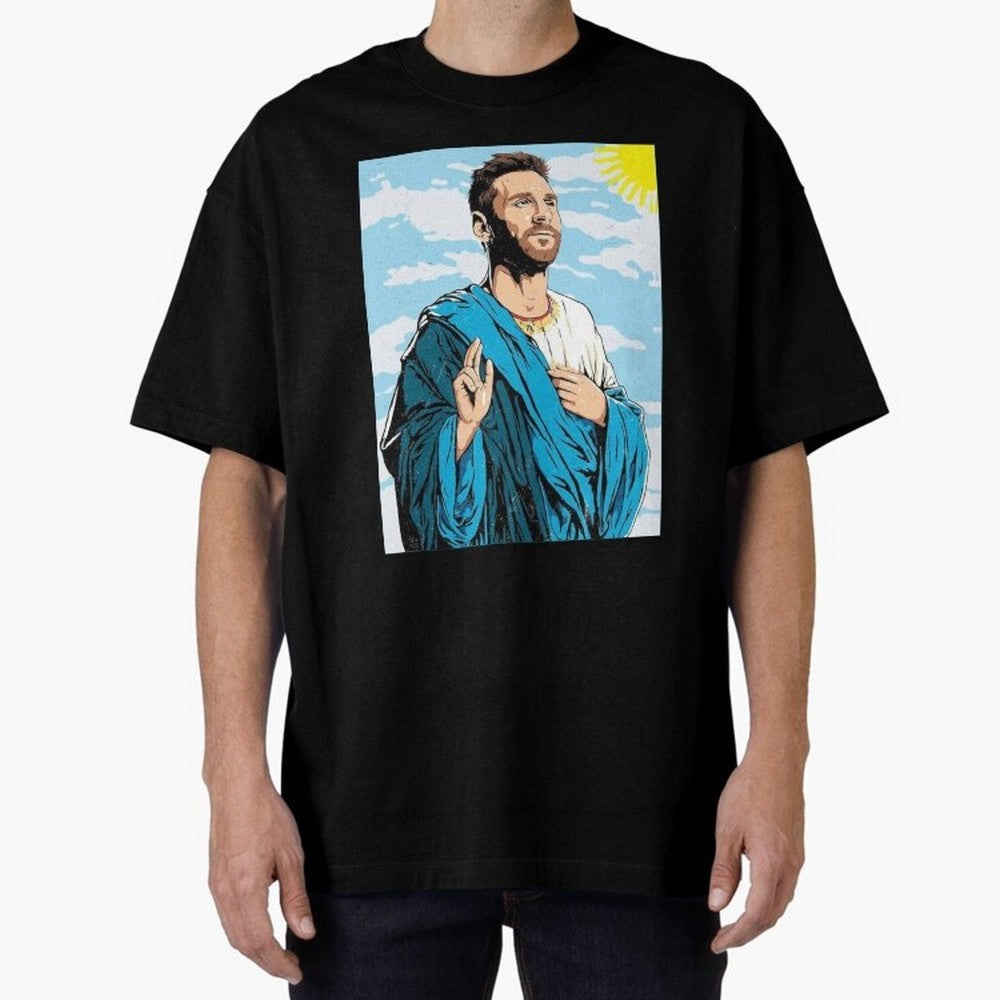 messi god Oversized T-Shirt Follow the Final Road of Global Football Passion for FIFA World Cup 2026, Built around Haaland and Mbappe, England, Global Supporter Spirit, Legendary Goals, National Colors and Tournament Celebration; Made for Die Hard