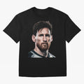 Lionel Messi Oversized T-Shirt Celebrate the Magic of the FIFA World Cup 2026 Group Stage Journey through Messi and Cristiano Ronaldo Highlights, Argentina, France and Brazil Pride, Championship Spirit, Famous Goals, Roaring Crowds and