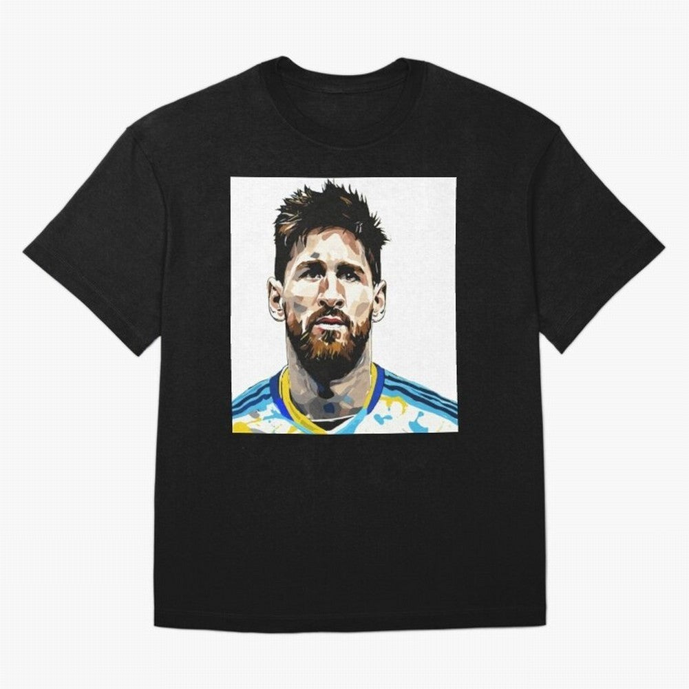 Lionel Messi Oversized T-Shirt Create FIFA World Cup 2026 Spirit, with Portugal, Messi, Neymar and Mbappe, Championship Spirit, Famous Goals, Roaring Crowds and International Football Unity; Perfect for Supporters Who Want Bold Football Energy,