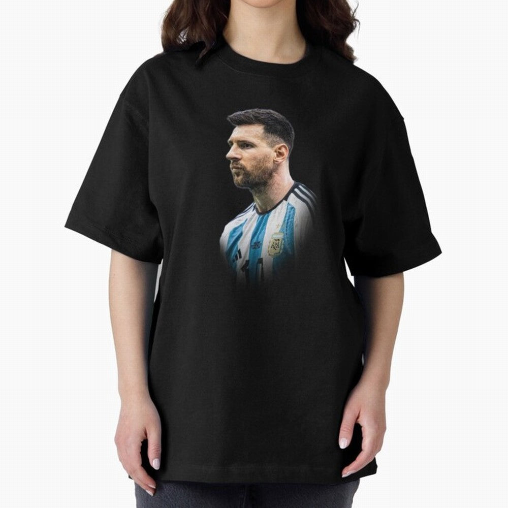 Lionel Messi Oversized T-Shirt Upgrade Match Day Hype around FIFA World Cup 2026 USA Canada Mexico, Neymar, Haaland and Cristiano Ronaldo, Argentina, Worldwide Fan Energy, Dramatic Goals, Stadium Lights and Championship Celebrations; Perfect for