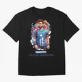 Lionel Messi Captain Argentina Oversized T-Shirt Celebrate Soccer Greatness during the FIFA World Cup 2026 Group Stage Journey through Neymar Highlights, England and Germany Pride, Stadium Memories, Football Loyalty, International Chants and