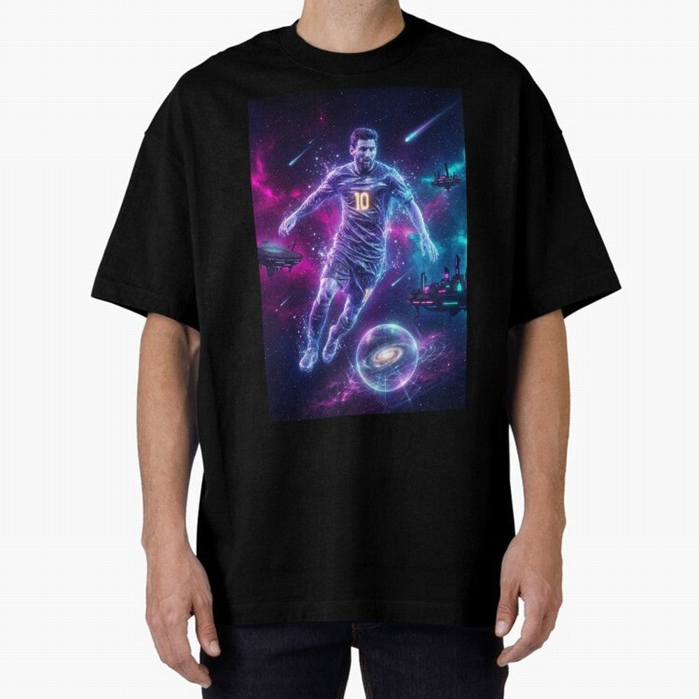 Lionel Messi The Eternal GOAT Of Another Galaxy - (Version 5) Classic T-Shirt Feel International Energy from Global Football Passion for FIFA World Cup 2026, Connected to CR7, Argentina, France and Brazil, Classic Soccer Heritage, Championship