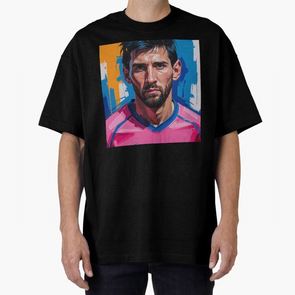Vibrant Artistic Portrait of Lionel Messi (GOAT) - Digital painting (Version 3) Classic T-Shirt Bring Match Day Fire to FIFA World Cup 2026 Group Stage Highlighting CR7, Germany Energy, Football Festival Excitement, Trophy Ambitions, Country