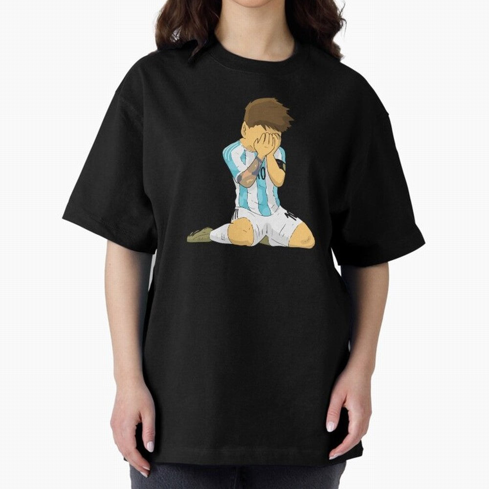 Messi Copa America Moment Oversized T-Shirt Follow FIFA World Cup 2026 Featuring Neymar, Germany Energy, Championship Spirit, Famous Goals, Roaring Crowds and International Football Unity; Made for Collectors Who Enjoy Iconic Players, Country