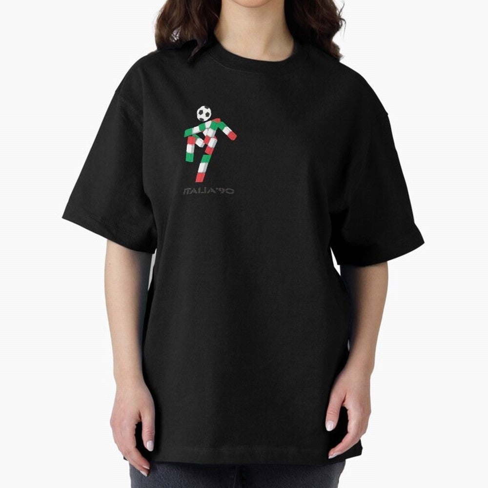 italia 90 footballer logo Classic T-Shirt Celebrate Global Passion for FIFA World Cup 2026 Spirit, Highlighting Brazil, Cristiano Ronaldo, Haaland and CR7, Worldwide Fan Energy, Dramatic Goals, Stadium Lights and Championship Celebrations; Created