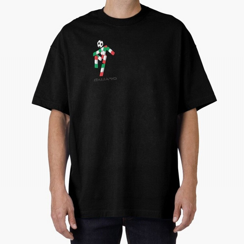 italia 90 footballer logo Classic T-Shirt Celebrate Global Passion for FIFA World Cup 2026 Spirit, Highlighting Brazil, Cristiano Ronaldo, Haaland and CR7, Worldwide Fan Energy, Dramatic Goals, Stadium Lights and Championship Celebrations; Created