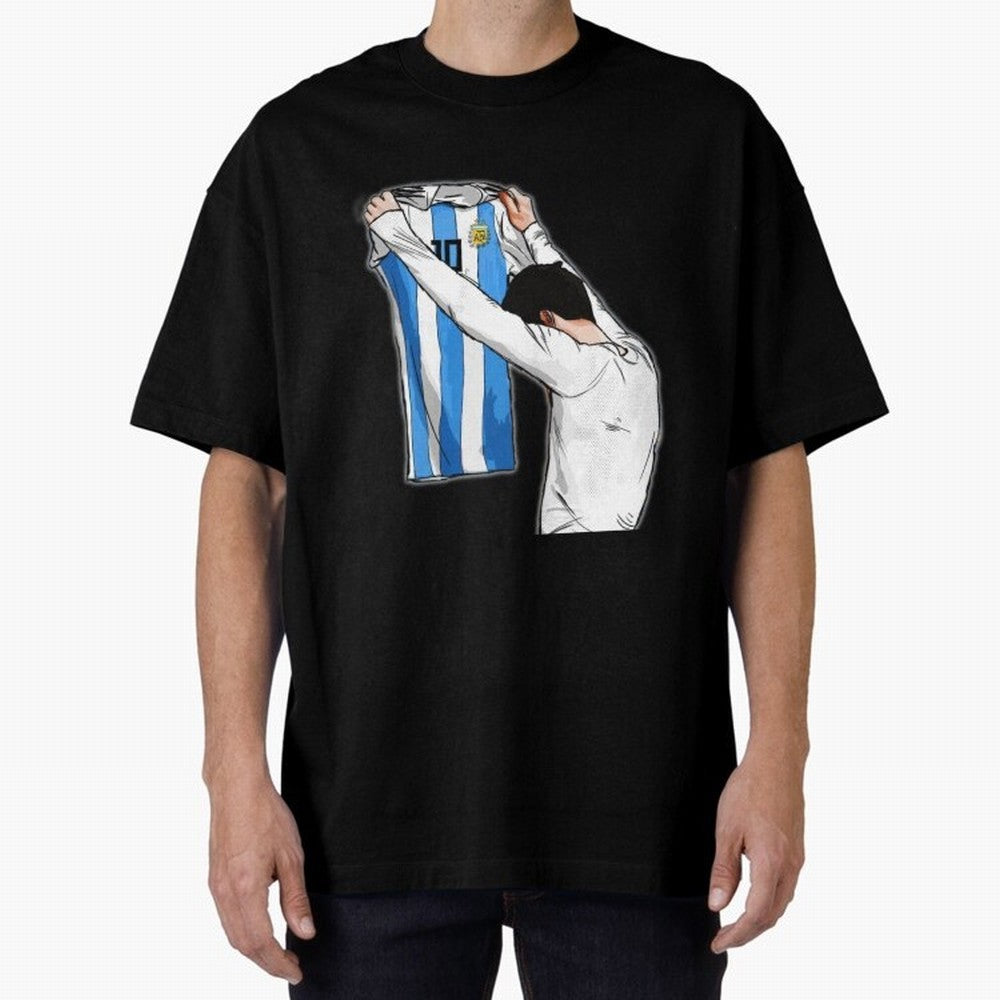 Art Messi Illustration Classic T-Shirt Represent Football Lovers during FIFA World Cup 2026 for Fans of CR7 and Netherlands, Bringing Fan Favorite Moments, National Team Passion, Big Match Drama and Soccer History; Made for Collectors Who Enjoy