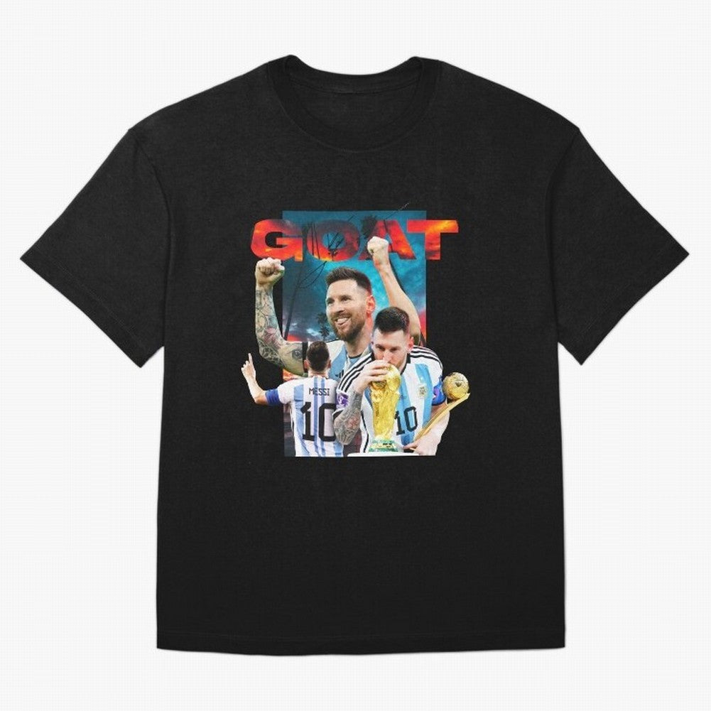 Messi GOAT Classic T-Shirt Represent the FIFA World Cup 2026 USA Canada Mexico Journey through Cristiano Ronaldo Highlights, Argentina and Brazil Pride, Goal Celebration Energy, Supporter Heritage, Football Icons and Worldwide Tournament Joy;