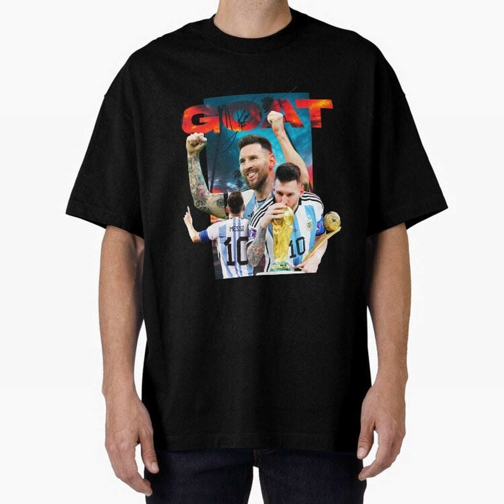 Messi GOAT Classic T-Shirt Represent the FIFA World Cup 2026 USA Canada Mexico Journey through Cristiano Ronaldo Highlights, Argentina and Brazil Pride, Goal Celebration Energy, Supporter Heritage, Football Icons and Worldwide Tournament Joy;