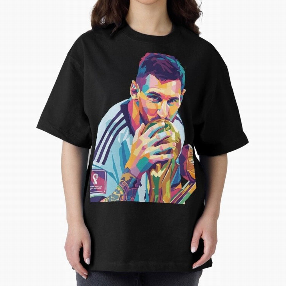 Messi Wpap Classic T-Shirt Keep Football History Alive during FIFA World Cup 2026 Spirit, Featuring France and Portugal, Messi, CR7 and Mbappe, Soccer Culture, Superstar Moments, National Team Dreams and Competitive Fire; Perfect for Supporters Who