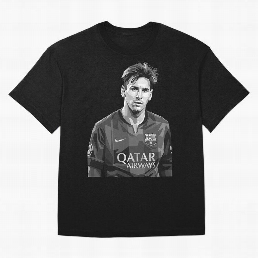 Messi grayscale Classic T-Shirt Show Love for Legendary Goals in the FIFA World Cup 2026 Group Stage Journey through Neymar Highlights, France and Portugal Pride, Vintage Soccer Flavor, Modern Football Stars, National Flags and Final Night Emotion;